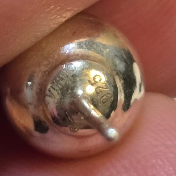 Silpada Sterling Silver Sphere Earrings Rare HTF - Picture 7 of 8